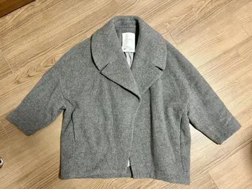 엘렌딕 ELENDEEK 코쿤 실루엣 울 숏코트 그레이