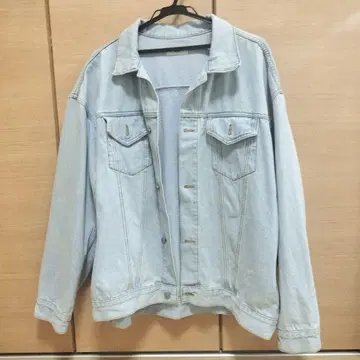 오버 사이즈 데님 자켓 라이트 블루