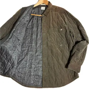 XL 상당 PAPAS 파파스 얇은 충전솜 퀼팅 자켓 로고 택 일본제