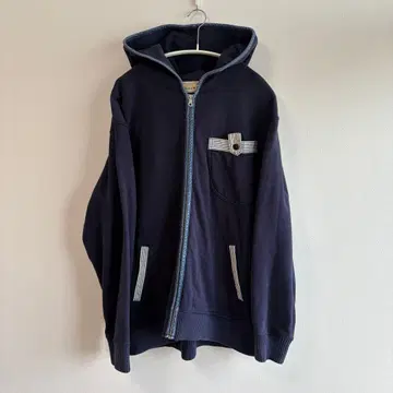 CHAKAM 네이비 집업 후드티