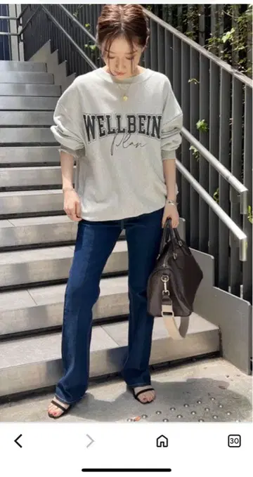 Spick&Span 아카데미 로고 BIG 맨투맨