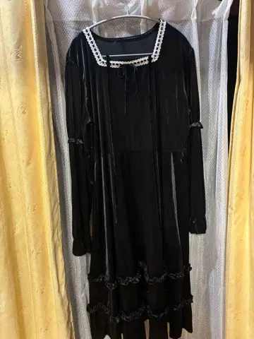 벨로아 긴팔 원피스 빅 사이즈