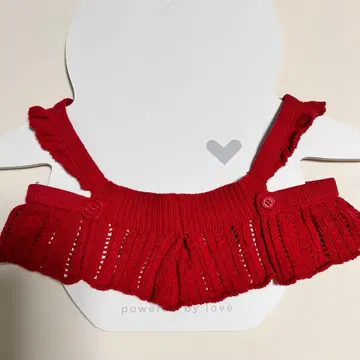 라보 공식 니트 원피스 (레드)