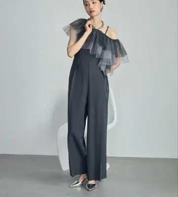 튤 케이프 + 올인원