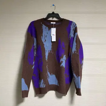 새상품 정품 a.v.v 남성용 니트 스웨터 페인트 XL