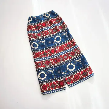 빈티지 고블랑 직조 꽃무늬 스커트