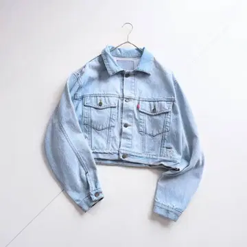 리바이스 리메이크 숏 기장 데님 자켓