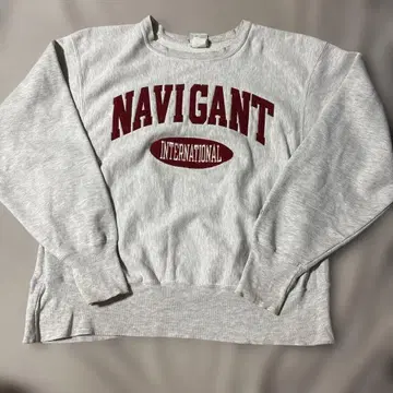 CHAMPION 리버스 위브 NAVIGANT 자수 로고 M 00-90