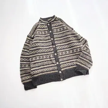 70s 노르웨이산 빈티지 노르딕 니트 가디건 B3
