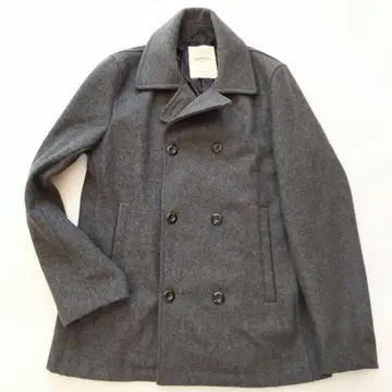 컨디션 최상 하버드 남성용 울 피 코트 그레이 XL