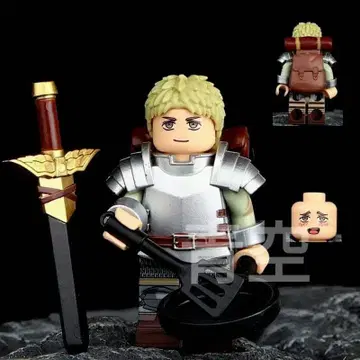 라이오스 미니 피규어 던전밥 검 갑옷 레고 호환