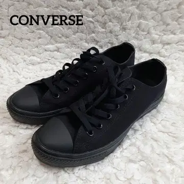 새상품급 컨버스 올블랙 스니커즈 24.5 캔버스