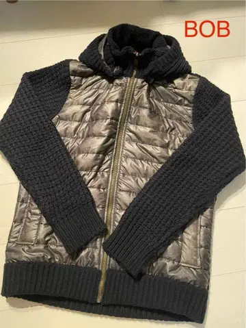 BOB 니트 절개 후드 부착 다운 자켓 사이즈 50 미사용 새상품