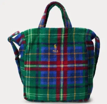 가격 인하 새상품 랄프 로렌 토트백 체크 무늬