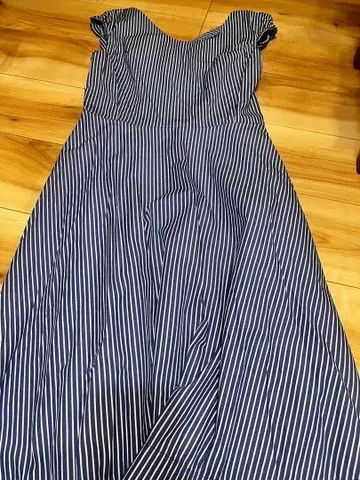 IENA 스트라이프 슬리브리스 원피스