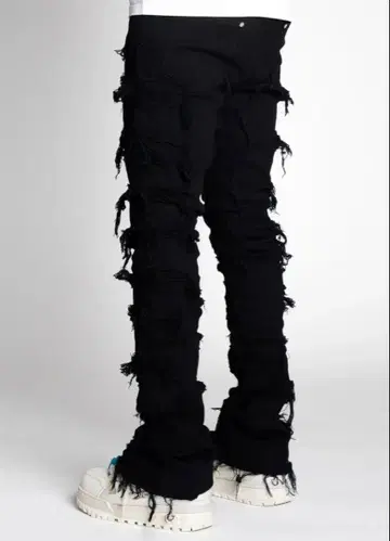 GUAPI 데미지 플레어 데님 28