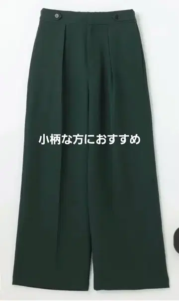 온워드 ReNAVE 워셔블 트윌 와이드 턱 팬츠