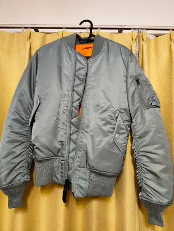 ALPHA MA-1 재팬 핏 실버 블루