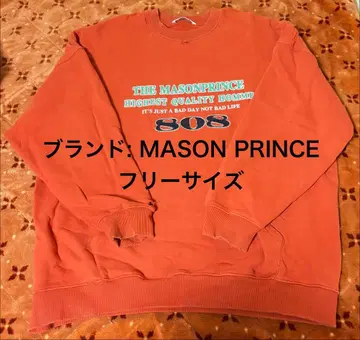 MASONPRINCE 메이소 프린스 맨투맨 프리 사이즈 오렌지 컬러