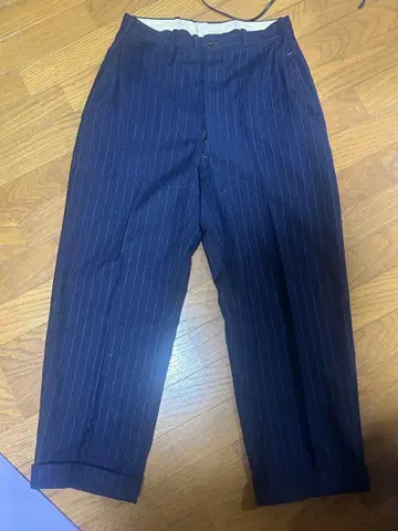 40s 네이비 스트라이프 슬랙스 Special