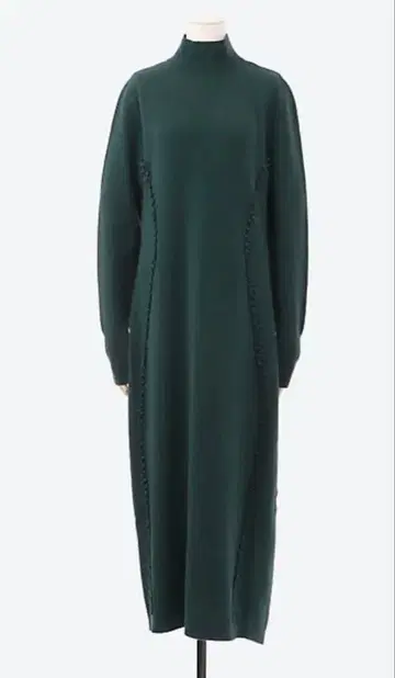 babaco 울 니트 롱 원피스 다크 그린 일본제