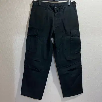 FAMOUZ 우라하라 블랙 카고 팬츠 M 사이즈