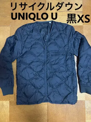 [ 새상품급 ] UNIQLO U 리사이클 다운 자켓 블랙 XS
