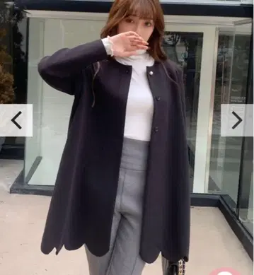 새상품급 BIRTHDAY BASH EMMY SCALLOPED COAT