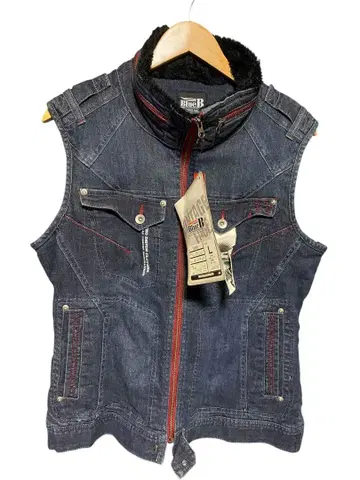 웜 데님 베스트 size L