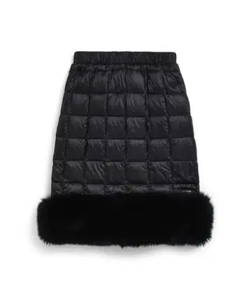 새상품 TAION EXTRA 다운 스커트 히팅 밑단 부품 가능 블랙 L