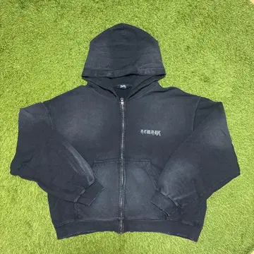 크롭 더블 집업 후드티