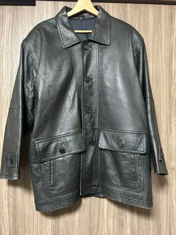 빈티지 가죽 자켓 양가죽 라무 M 사이즈 블랙