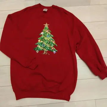 남성용 USA제 JERZEES 크리스마스 트리 트레이닝복