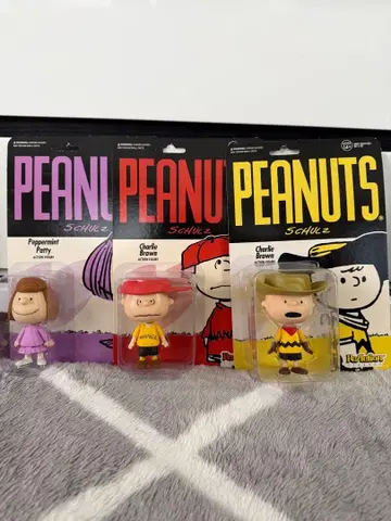 피넛 스누피 액션 피규어 3개 세트