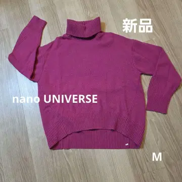 nano universe 핑크 터틀넥 스웨터 36