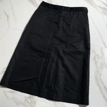 마가렛호웰 미들 스커트 비즈니스 여성용 블랙 코튼