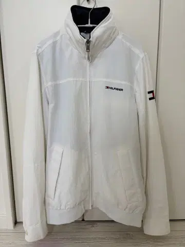 TOMMY HILFIGER 화이트 나일론 자켓