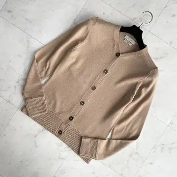 BALLSEY 보르지 가디건 울 100% 베이지