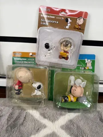 스누피 PEANUTS 울트라 디테일 피규어 3개 세트