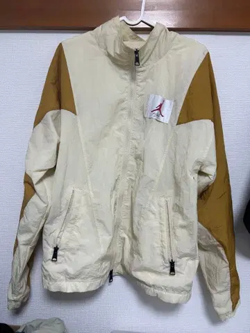 나일론 자켓 아이보리/브라운 flight