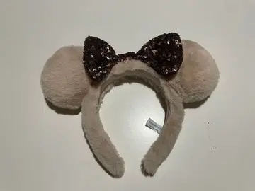 디즈니 복슬복슬 머리띠 베이지