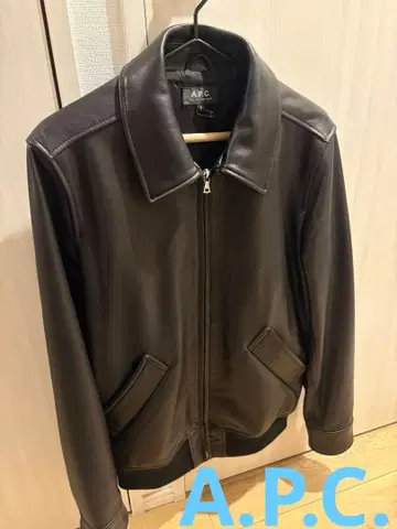 A.P.C. 모토 블루종 가죽 자켓 [ 2025년 구매 ]