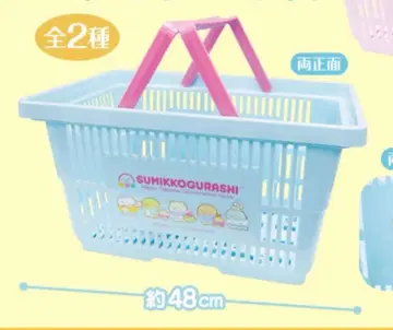 [ 새상품 미사용 ] 스미코구라시 쇼핑 바스켓 파랑