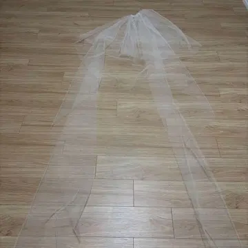 클리어 튤 이중층 웨딩 베일