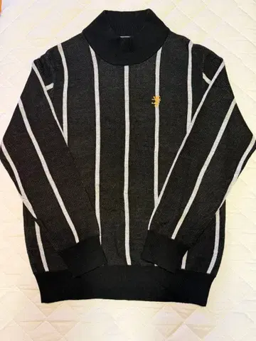 Admiral 스트라이프 하이넥 스웨터 L