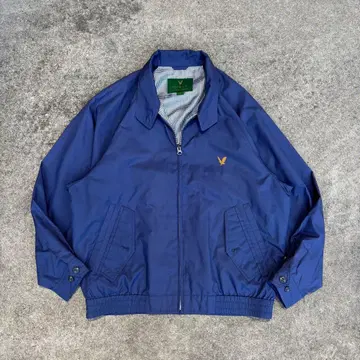 90s vintage 블루종 자켓 네이비 짧은 기장 아메카지 노코어