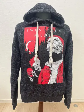 TWENTY ONE PILOTS 스컬 디자인 후드티 밴드 M 락