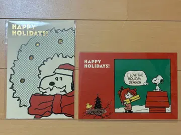 스누피 뮤지엄 크리스마스 엽서 해피 크리스마스 1