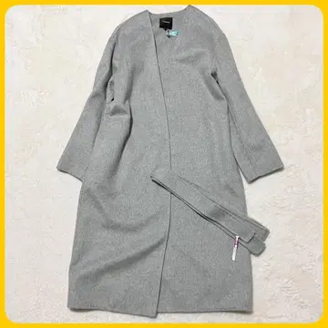 클리닝 완료 Theory 캐시미어 혼방 컬러리스 롱 울 코트 P