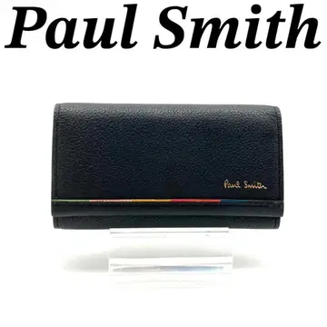 폴스미스 키케이스 3단 폴더형 가죽 블랙 멀티 컬러 71101